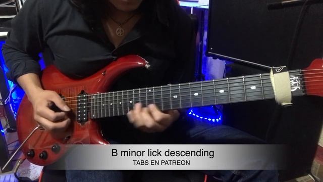 GUITAR LICK #8 Bm DESCENDING RUN смотреть онлайн