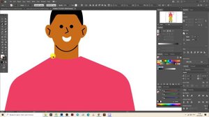 КАК НАРИСОВАТЬ ПЛОСКИЙ (flat) ПЕРСОНАЖ БЕЗ СКЕТЧА (эскиза). УРОК В ADOBE ILLUSTRATOR