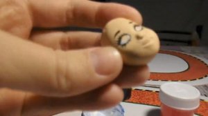 Роспись лица куклы. Игрушка из ваты.