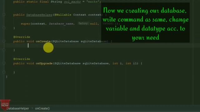 How to create SQLite Database | Android Programming