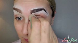 Compare white foundation for eyebrows. Dance makeup. Белая основа для бровей. Макияж. Макияж для шо