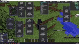 обзор майнкрафт скрытого чита KAMI BLUE 1.12.2 Forge v1.1.7 Beta 1 часть