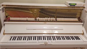 Самоиграющее пианино белого цвета Yamaha disklavier