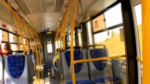 В салоне автономного троллейбуса УТТЗ Горожанин в Чебоксарах.(МАЗ- 203Т)