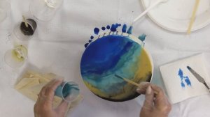 How to make a resin ocean / Demonstration /Epoxy Resin Technique by Julia Kotenko