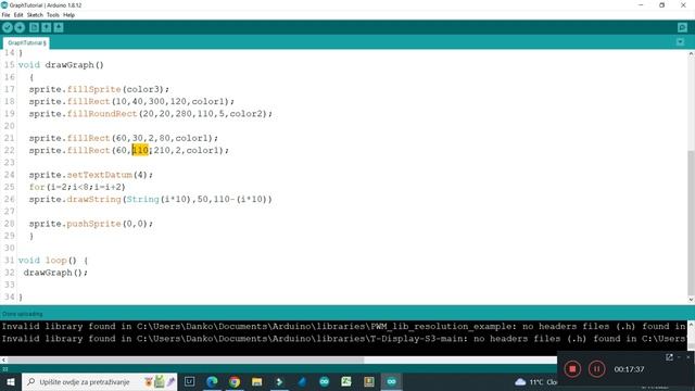 Bar Graph - Programming Tutorial (TFT_eSPI library)