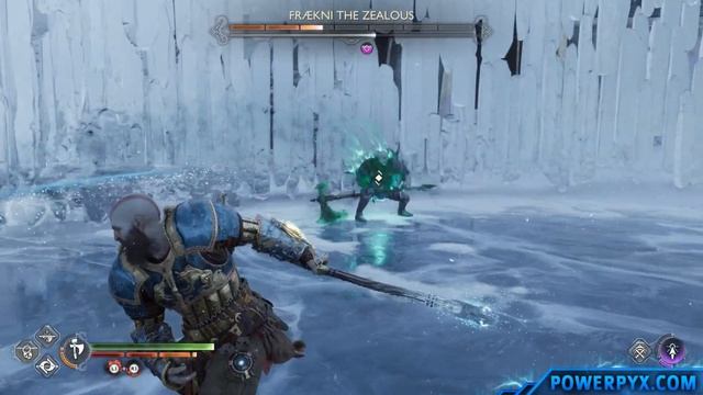 God of War Ragnarok - Fraekni the Zealous Boss Fight (No Mercy Difficulty)