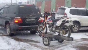 Самодельный прицеп для мотоцикла