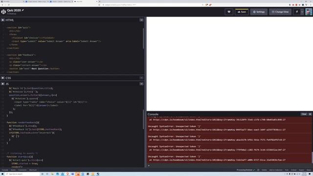 Quiz App Revisited - 2020 - React Style with jQuery смотреть онлайн