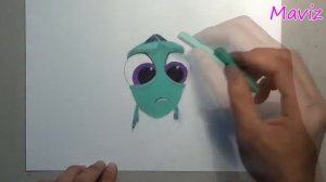 Finding Dory Drawing - Baby Dory♥‿♥ Love