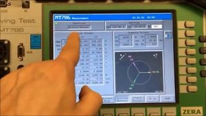 Метрологическая поверка счетчика электроэнергии с помощью переносного прибора МТ786