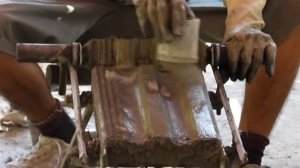 Изготовление кровля для крыши черепица из глины своими руками