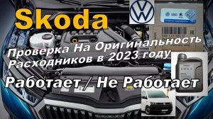 Skoda: Проверка Расходников в 2023 году. Отключили или НЕТ !? (2023)