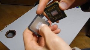 Вскрытие процессора AMD. Скальпирование процессора.