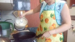 Овсяно-творожный блин для правильного питания