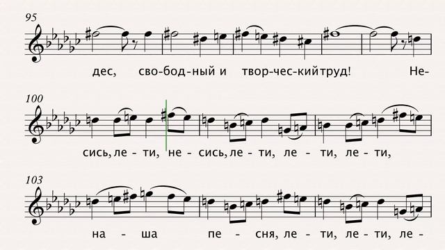 10 Песня (Ноты Партия Тенор 108\126\144 BPM) смотреть онлайн