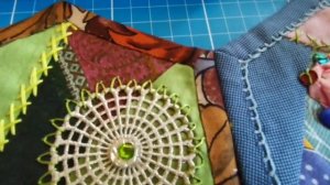 70. Пэчворк без швейной машинки. С чего начиналось моё лоскутное шитьё. Крейзи в гексагонах.
