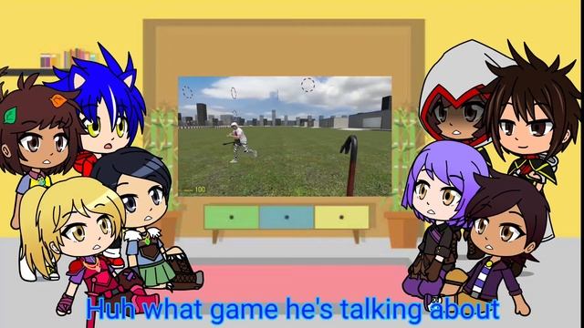 Gacha Reaction to VanossGaming Gmod Sandbox Funny Moments - Avada KeDABra!! смотреть онлайн