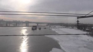Железнодорожный мост через р. Обь в Новосибирске