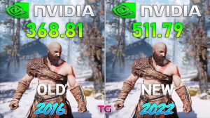 Сравнение драйверов Nvidia с разницей в 6 лет