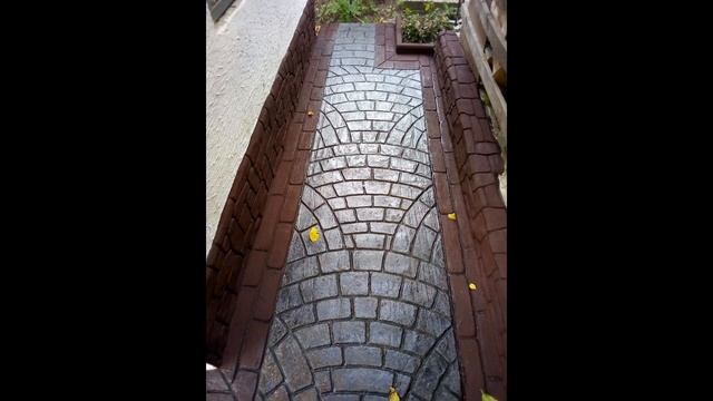 дорожки из цемента. оформление стен декоративная штукатурка под камень. мастер Игорь Боднар. смотреть онлайн