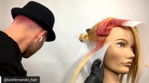 Pastel Pink Balayage How-To Using Semi-Permanent Color