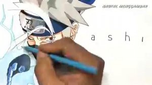 Лайфхак—Как нарисовать Какаши Наруто, из слова Какаши