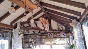Обзор беседки из арт-бетона.
