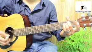 Behind blue eyes guitar lesson (Limp Bizkit) picking pattern (www.tamsguitar.com)