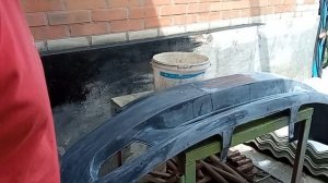 покраска бампера хендай акцент продолжение ремонта