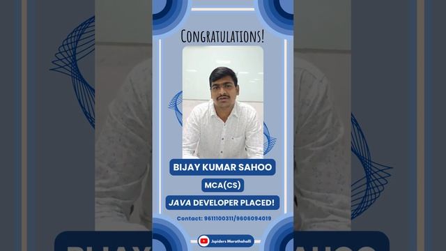 Student Successfully Placed | Java Full Stack Development | Jspiders Marathahalli | Bijay Kumar Sah