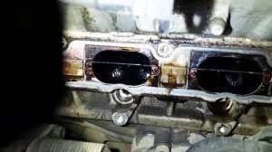 Чистка впускных клапанов "пескоструем". ДО чистки.