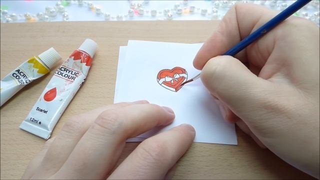 Как сделать НАКЛЕЙКИ СЕРДЕЧКИ своими руками DIY
