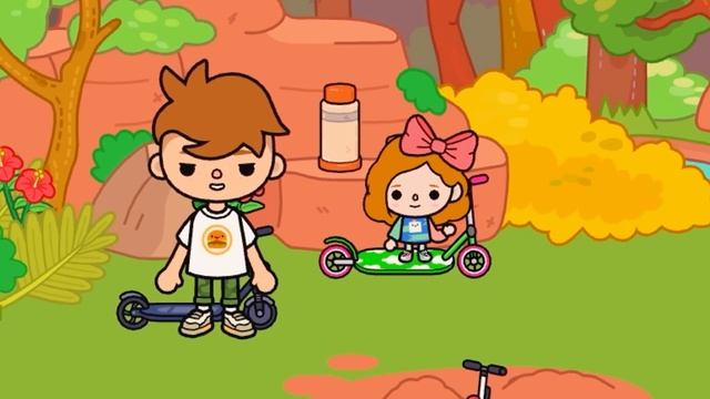 ВЛОГ: КАТАЕМСЯ НА САМОКАТАХ ТОКА БОКА // ВЛОГ тока бока смотреть онлайн