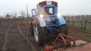 Почвофреза Для Трактора в Действии. ЛТЗ Т-40АМТ.