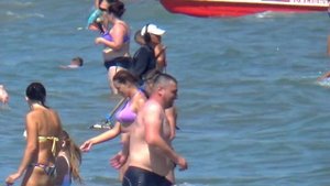 Пляж в Анапе, июль 2023. Жара и волны?. Без комментариев