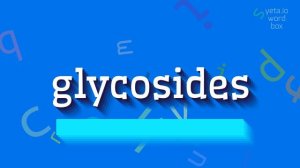 GLYCOSIDES - HOW TO PRONOUNCE GLYCOSIDES? #glycosides