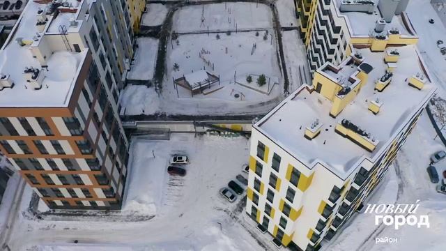 Строительство Нового города, март 2022: вид с квадрокоптера