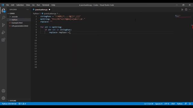 How to remove Punctuation from a String Python | Code Leaks