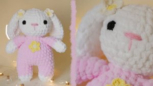 ЗАЙКА крючком   | Игрушка амигуруми для начинающих