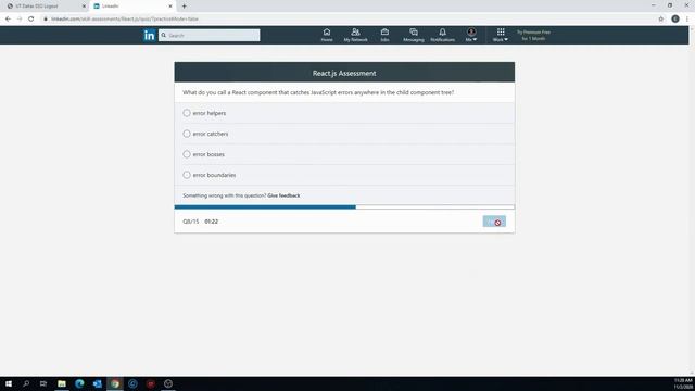 LinkedIn ReactJS Skills Assessment [Take 2] смотреть онлайн