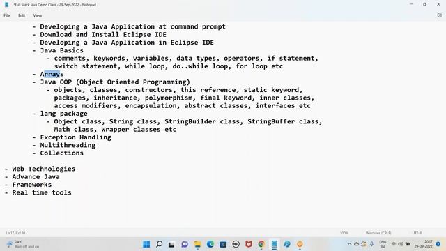 Full Stack Java Demo Class | Java Full stack Training in Chennai