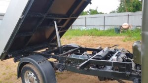 УАЗ  самосвал поднимаем кузов с пульта