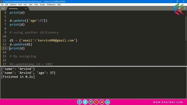 Dictionary in Python Programming