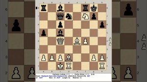 Carlsson, Ludvig vs Fuchs, Elmar | Reykjavik Chess Open 2023, Iceland