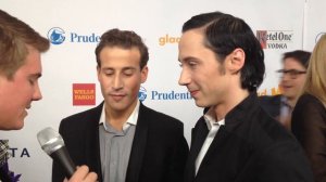 Johnny Weir and Husband Victor Voronov Flash Their Rings, Talk 2014 Olympics