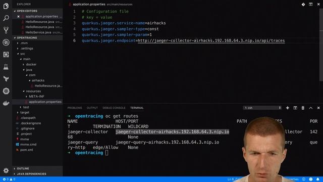 MicroProfile OpenTracing with Jaeger and Quarkus смотреть онлайн