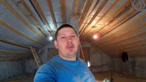 Как сделать гипсокартонные потолки на мансарде. 8 Серия.
