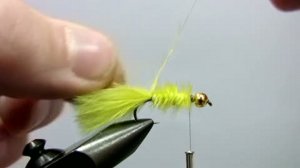 Нахлыст. Вязание мушки Lt. Olive Mini Bugger