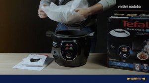 Multifunkční tlakový hrnec Tefal Cook4me+ Connect CY855830 černý | unboxing